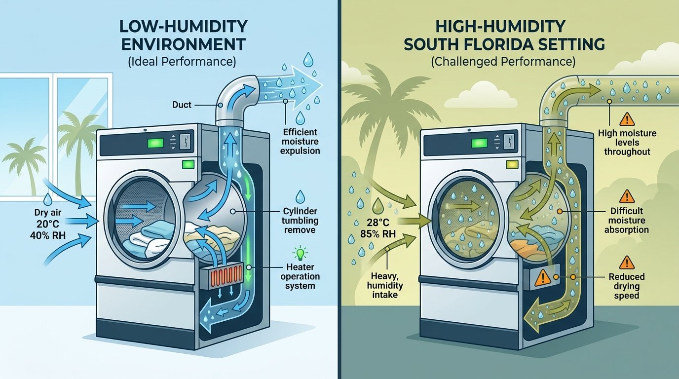How Humidity Affects Commercial Dryer Performance